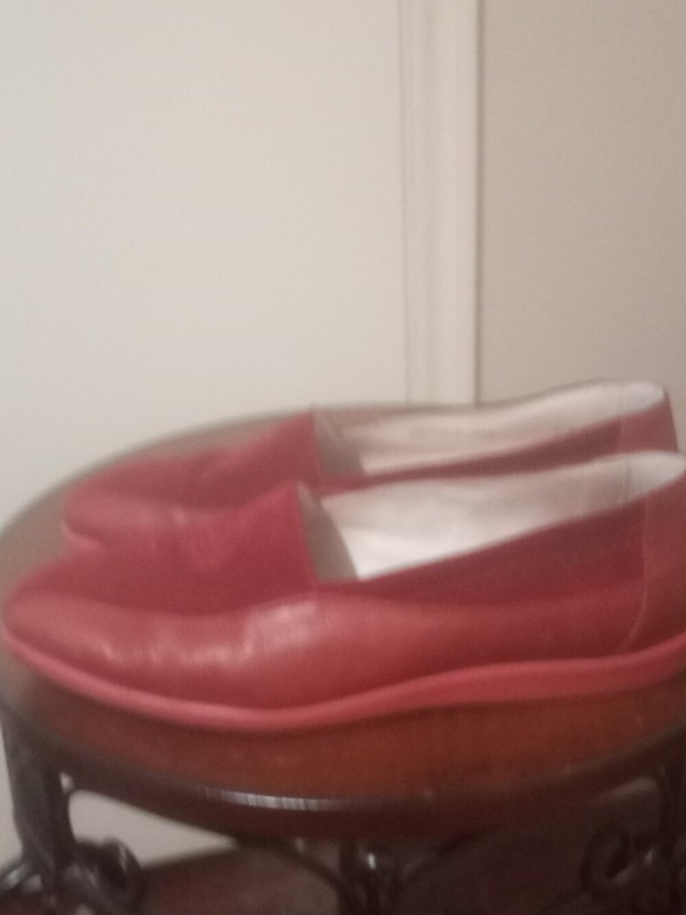 vtg 80s BALLY “Miles” burgundy Maroon Red suede and calf Slip-on Size 9M Siesta - Picture 10 of 12